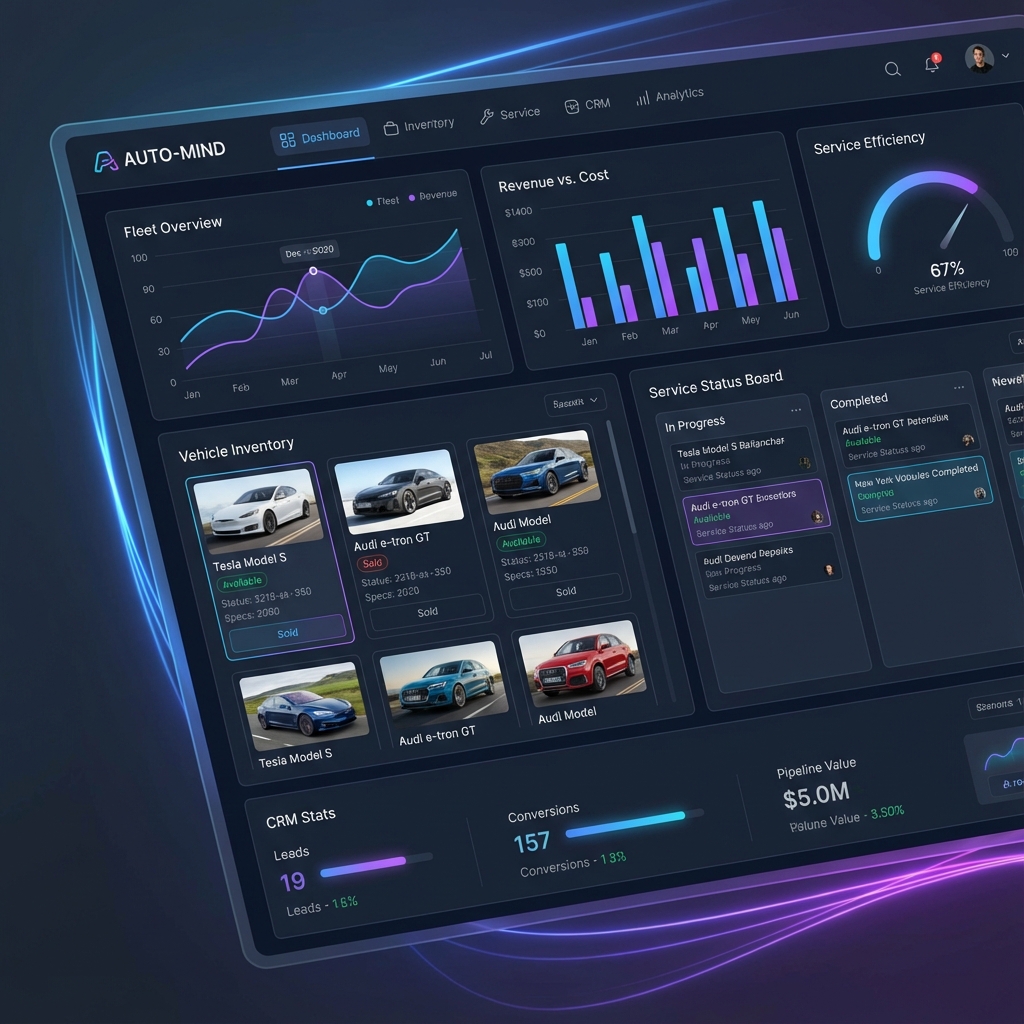 AutoServe360 Dashboard Preview